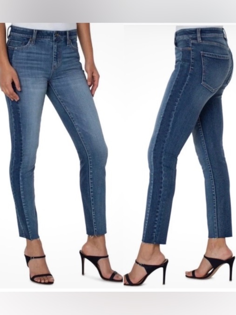Liverpool Abby Ankle Skinny 2-Tone Jeans